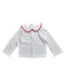 A White Long Sleeve Tops from Jacadi in size 3T for girl. (Front View)