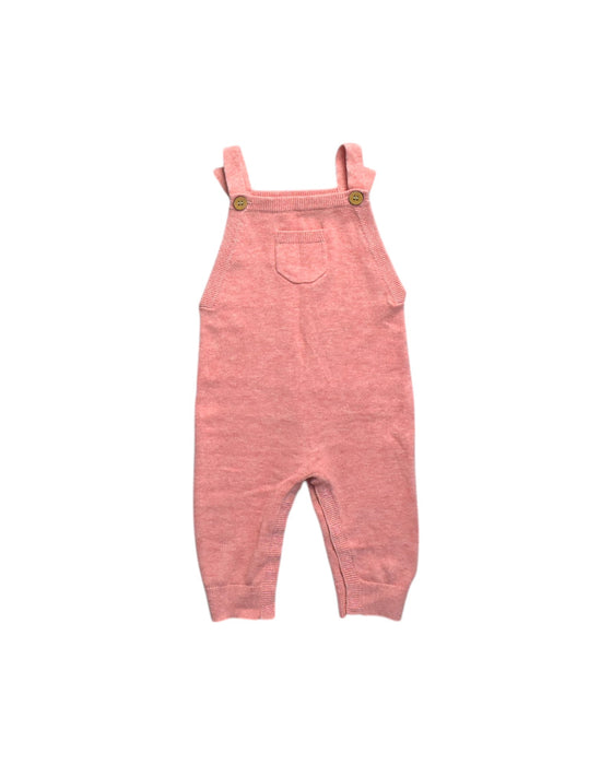 A Pink Long Overalls from Purebaby in size 3-6M for neutral. (Front View)