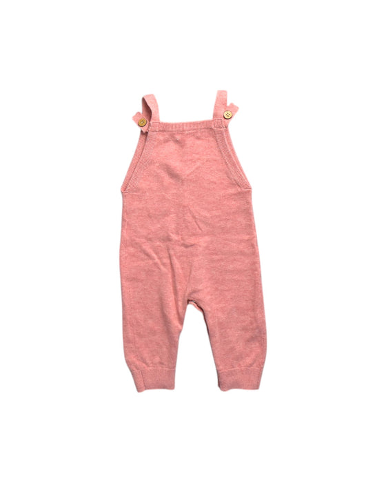 A Pink Long Overalls from Purebaby in size 3-6M for neutral. (Back View)