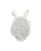 A White Sleeveless Rompers from Purebaby in size 3-6M for neutral. (Back View)