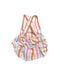 A Multicolour Sleeveless Rompers from Purebaby in size 0-3M for neutral. (Back View)