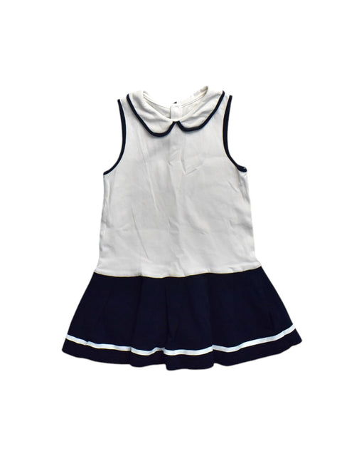 A White Sleeveless Dresses from Jacadi in size 3T for girl. (Front View)