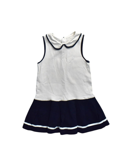 A White Sleeveless Dresses from Jacadi in size 3T for girl. (Front View)