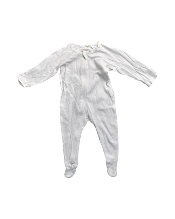 A White Onesies from Purebaby in size 3-6M for neutral. (Front View)