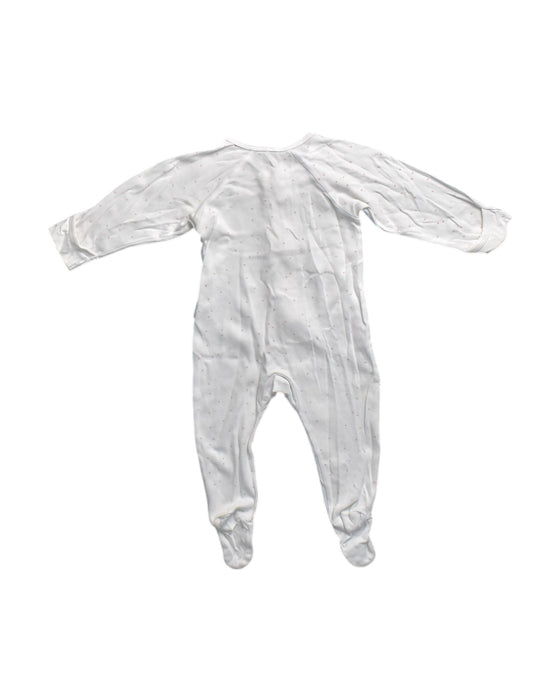 A White Onesies from Purebaby in size 3-6M for neutral. (Back View)