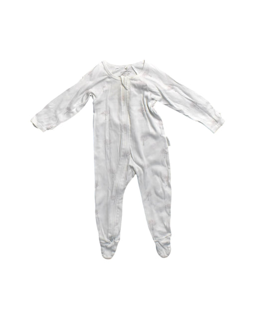 A White Onesies from Purebaby in size 3-6M for neutral. (Front View)