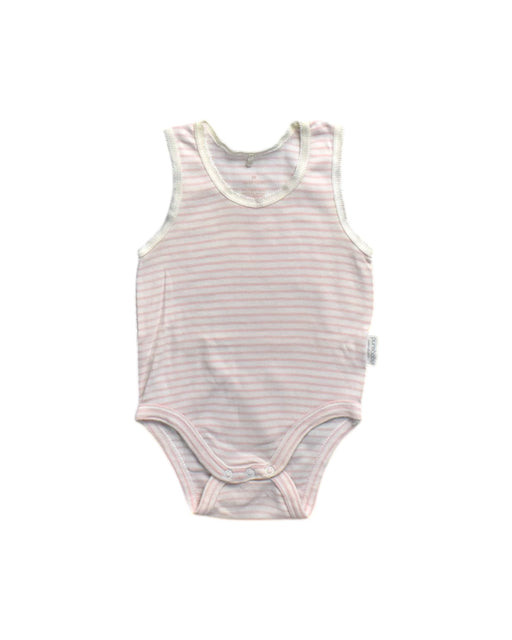 A Pink Sleeveless Bodysuits from Purebaby in size 3-6M for neutral. (Front View)
