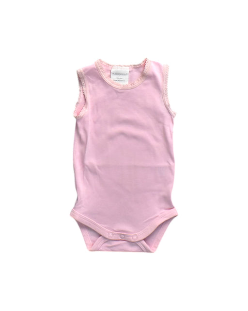 A Pink Sleeveless Bodysuits from Marquise in size 3-6M for neutral. (Front View)
