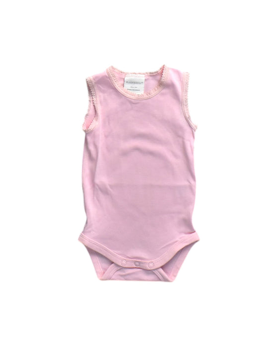 A Pink Sleeveless Bodysuits from Marquise in size 3-6M for neutral. (Front View)
