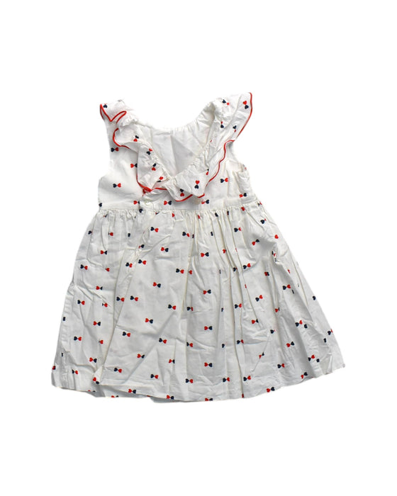 A Multicolour Sleeveless Dresses from Jacadi in size 2T for girl. (Back View)