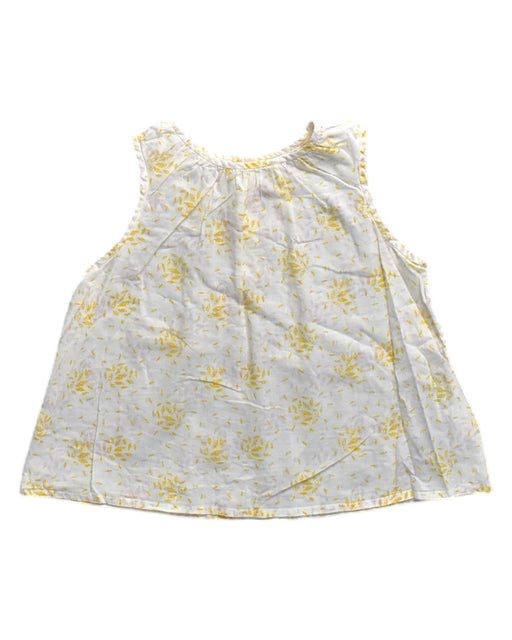 A Yellow Sleeveless Tops from Bonpoint in size 3T for girl. (Front View)