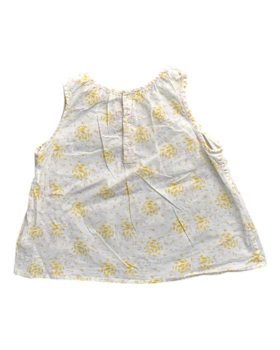 A Yellow Sleeveless Tops from Bonpoint in size 3T for girl. (Back View)