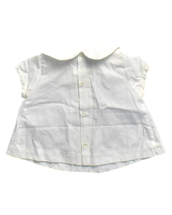 A White Short Sleeve Tops from Jacadi in size 3T for girl. (Back View)