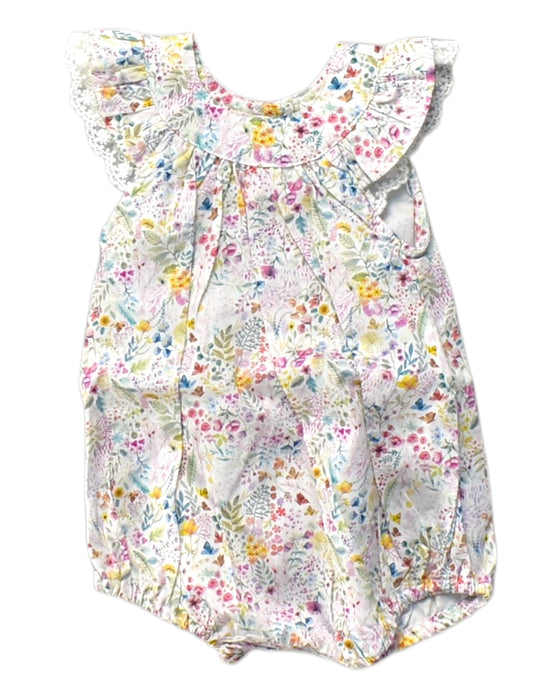 A Multicolour Sleeveless Rompers from Bebe by Minihaha in size 6-12M for girl. (Front View)