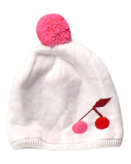 A White Winter Hats from Jacadi in size O/S for girl. (Front View)