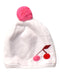 A White Winter Hats from Jacadi in size O/S for girl. (Front View)