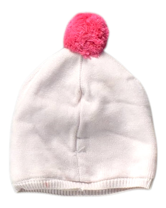 A White Winter Hats from Jacadi in size O/S for girl. (Back View)