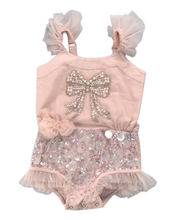 A Pink Leotards from Tutu Du Monde in size 6-12M for girl. (Front View)