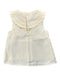 A Ivory Sleeveless Tops from Our Mini Nature in size 4T for girl. (Back View)