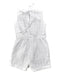 A White Sleeveless Rompers from Sea Apple in size 4T for neutral. (Back View)