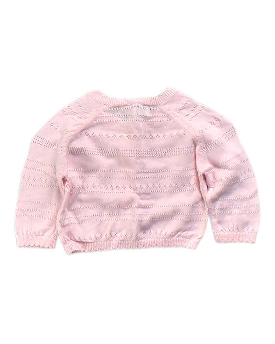A Pink Cardigans from Bebe by Minihaha in size 0-3M for girl. (Back View)