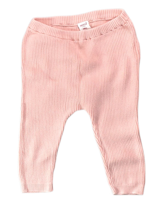 A Pink Leggings from Seed in size 12-18M for girl. (Front View)