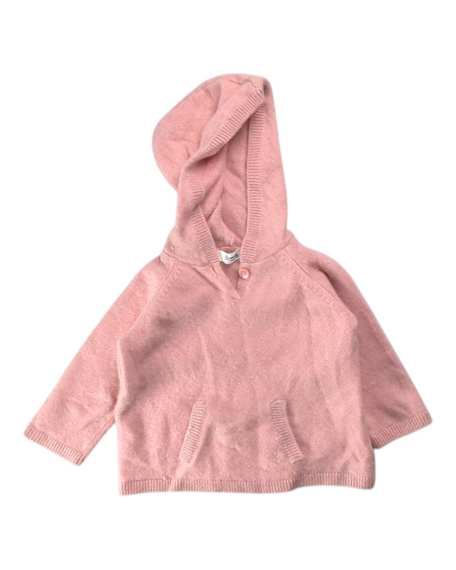 A Pink Hooded Sweatshirts from Bonpoint in size 12-18M for girl. (Front View)