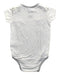 A White Short Sleeve Bodysuits from Not Too Big  in size 3-6M for neutral. (Back View)