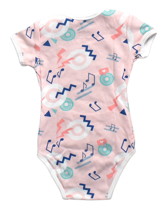 A Multicolour Short Sleeve Bodysuits from Oeteo in size 0-3M for girl. (Back View)