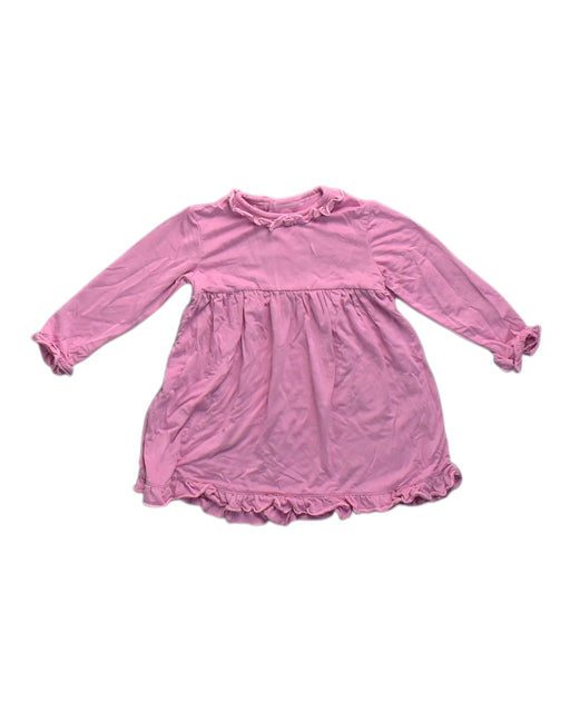 A Pink Long Sleeve Dresses from Magnetic Me in size 6-12M for girl. (Front View)
