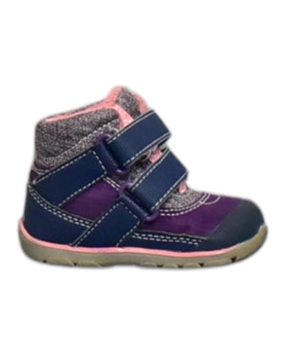 A Purple Casual Boots from See Kai Run in size 12-18M for neutral. (Front View)
