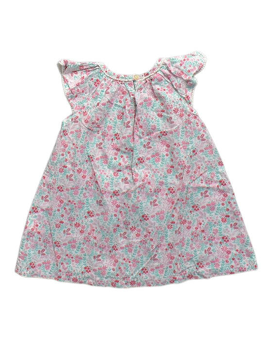 A Pink Sleeveless Dresses from Purebaby in size 6-12M for girl. (Back View)