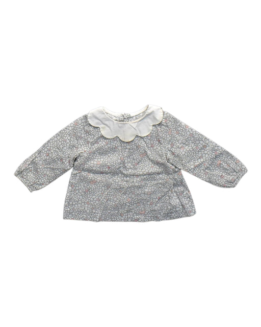 A Multicolour Long Sleeve Tops from Jacadi in size 6-12M for girl. (Front View)