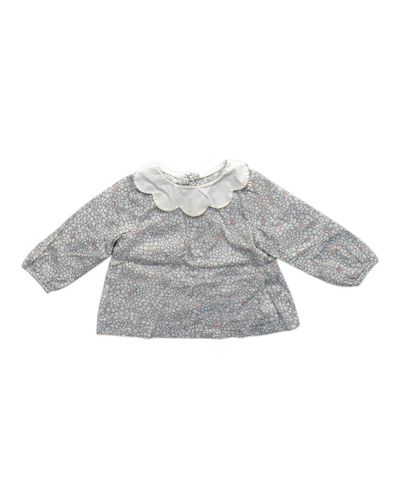 A Multicolour Long Sleeve Tops from Jacadi in size 6-12M for girl. (Front View)