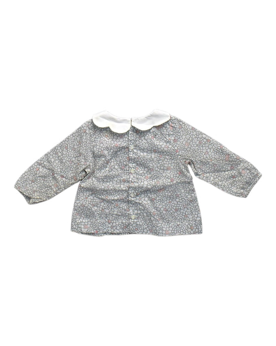 A Multicolour Long Sleeve Tops from Jacadi in size 6-12M for girl. (Back View)