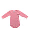 A Pink Long Sleeve Bodysuits from Petit Bateau in size 6-12M for neutral. (Front View)