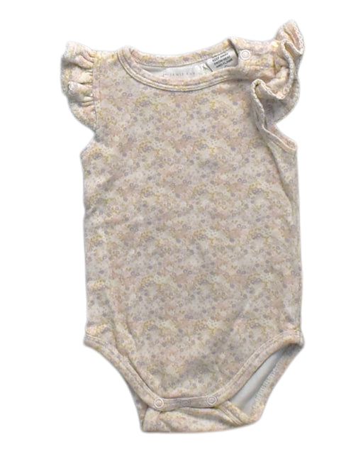 A Peach Sleeveless Bodysuits from Jamie Kay in size 6-12M for girl. (Front View)