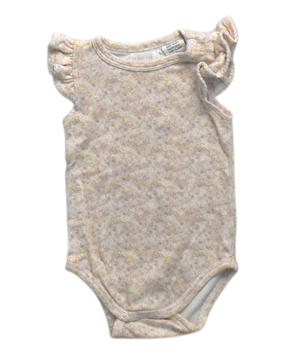A Peach Sleeveless Bodysuits from Jamie Kay in size 6-12M for girl. (Front View)