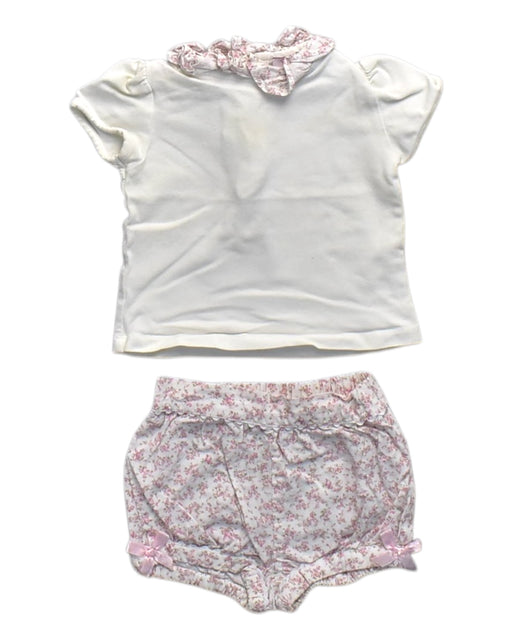 A White Shorts Sets from Confiture in size 6-12M for girl. (Front View)