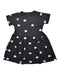 A Black Short Sleeve Dresses from Le Petit Society in size 6T for girl. (Front View)
