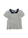 A White Short Sleeve Shirts from Petit Bateau in size 6T for girl. (Front View)