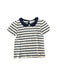 A White Short Sleeve Shirts from Petit Bateau in size 6T for girl. (Front View)