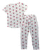 A White Pants Sets from Petit Bateau in size 3-6M for neutral. (Back View)