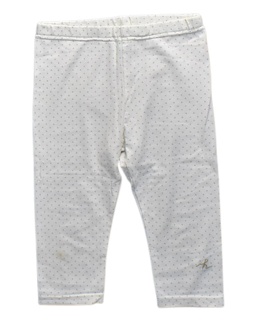 A White Leggings from Hakka in size 5T for girl. (Front View)