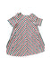 A Red Short Sleeve Dresses from Petit Bateau in size 6T for girl. (Back View)