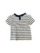 A White Short Sleeve Shirts from Petit Bateau in size 6T for girl. (Back View)