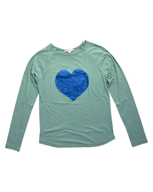 A Green Long Sleeve Tops from Bonpoint in size 12Y for girl. (Front View)