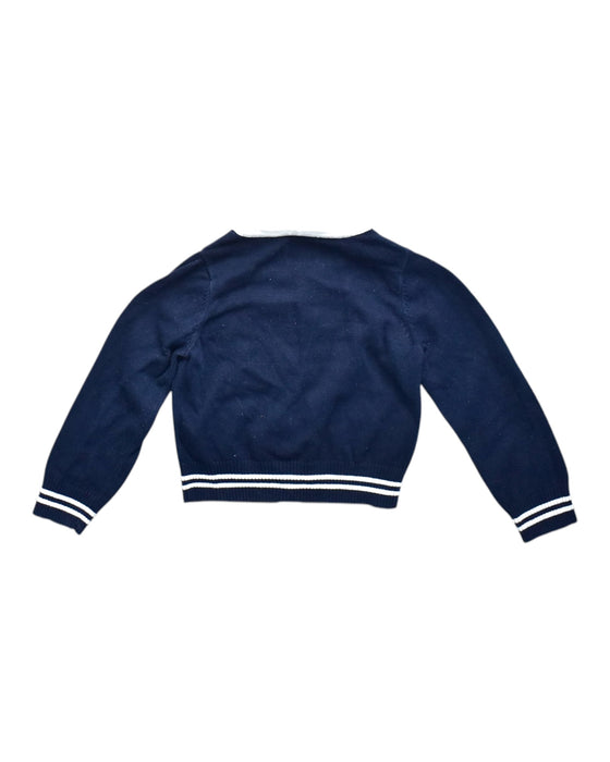 A Navy Cardigans from Kingkow in size 4T for girl. (Back View)