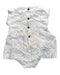 A White Sleeveless Rompers from Chateau de Sable in size 0-3M for neutral. (Back View)