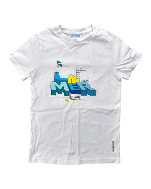 A White Short Sleeve T Shirts from Jacadi in size 8Y for neutral. (Front View)